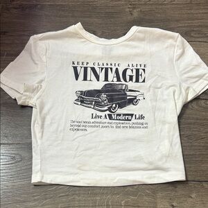 Vintage Graphic Crop Top